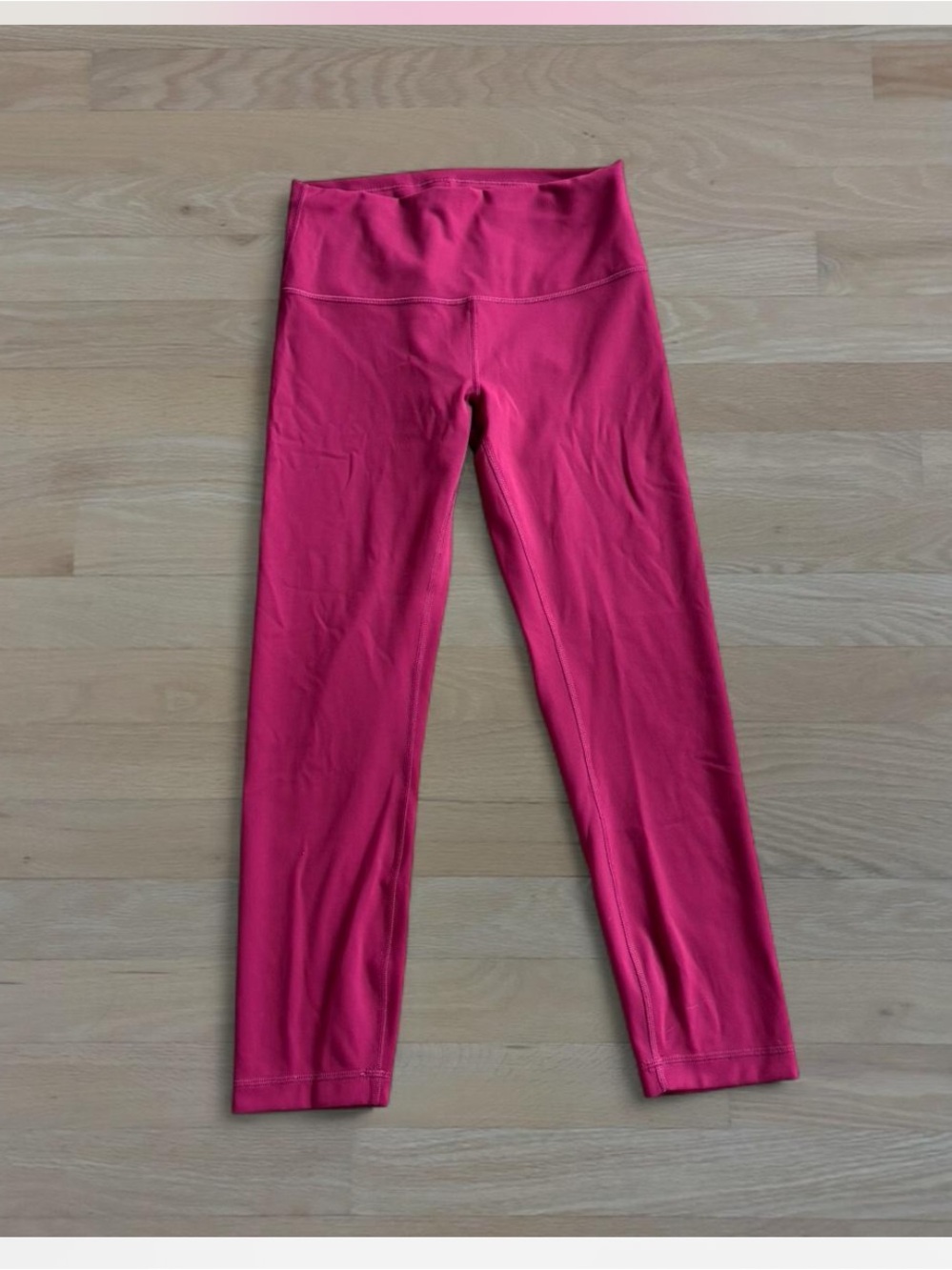 Lululemon Wunder Under Magenta Leggings Pilates Yoga Activewear Athleisure